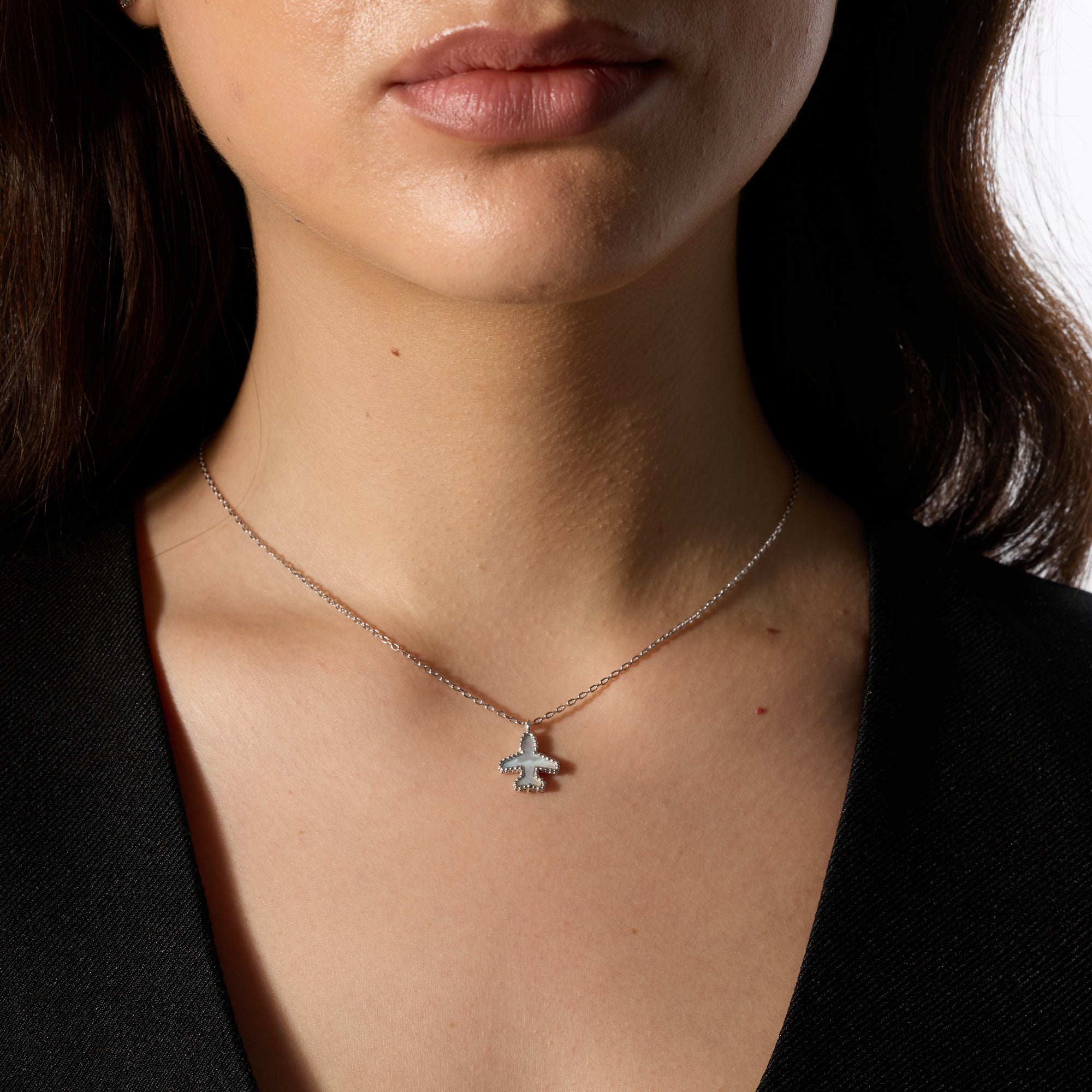 Skylight silver Necklace